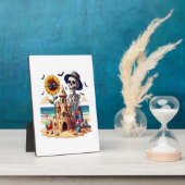 Cooles Skelett am Strand Fotoplatte (Seite)
