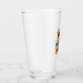 Cooles Skelett am Strand Glas (Rechts)