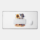 Cooles Skelett am Strand Schreibtischunterlage (Tastatur & Maus)