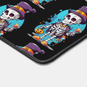 Cooles Skelett in einem Top Hat Halloween-Muster Schreibtischunterlage (Ecke)