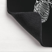 Cooles Skelett mit Bogenschießen Mousepad (Ecke)