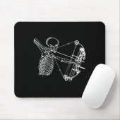 Cooles Skelett mit Bogenschießen Mousepad (Mit Mouse)