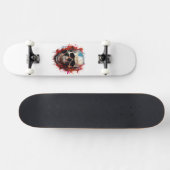 Cooles Skelett Skateboard (Horizontal)