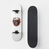 Cooles Skelett Skateboard (Vorderseite)