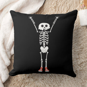 Cooles Skelettdesign Halloween Kissen