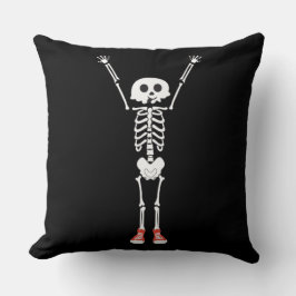 Cooles Skelettdesign Halloween Kissen