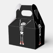 Cooles Skeletton-Halloween-Party Geschenkschachtel (Rückseite)