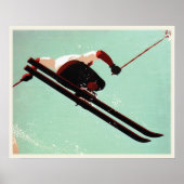 Cooles Ski-Bum-Poster Poster (Vorne)