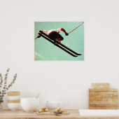 Cooles Ski-Bum-Poster Poster (Küche)