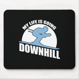 Cooles Skidesign für Herren - Schneeschuhwandern L Mousepad