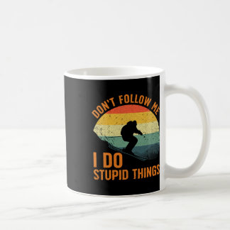 Cooles Skidesign für Männer Frauen Schneeskifahrer Kaffeetasse