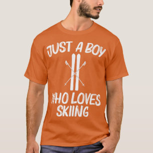 Cooles Skifahren für Jungen Kinder Skifahren Snowb T-Shirt