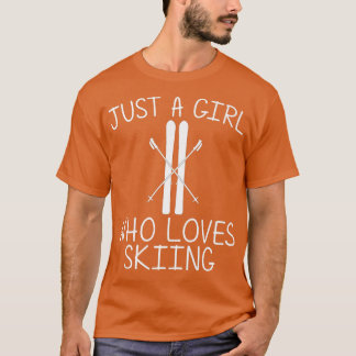 Cooles Skifahren für Mädchen Kinder Skifahren Snow T-Shirt
