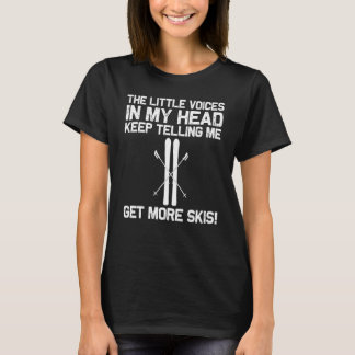 Cooles Skifahren für Männer Frauen Ski Skifahrer S T-Shirt