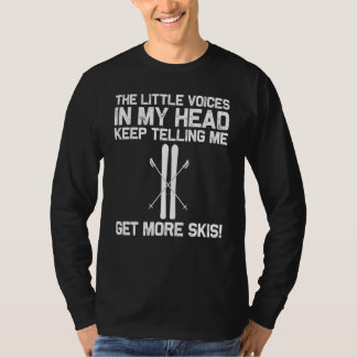 Cooles Skifahren für Männer Frauen Ski Skifahrer S T-Shirt