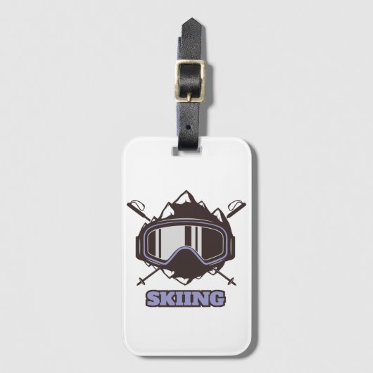 Cooles Skihelm Gepäckanhänger (Vorderseite Vertikal)