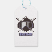 Cooles Skihelm Geschenkanhänger (Rückseite)