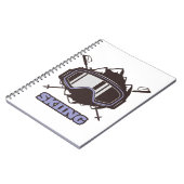 Cooles Skihelm Notizblock (Linke Seite)