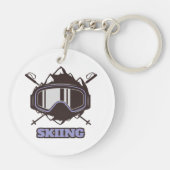 Cooles Skihelm Schlüsselanhänger (Rückseite)