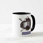 Cooles Skihelm Tasse (VorderseiteRechts)