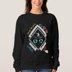 Cooles Skimboard für Anfänger bereit zum Surfen Sweatshirt