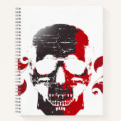 Cooles Skull-Notebook | Vibin’ Ästhetik Journal Notizblock (Vorderseite)