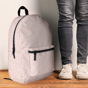 Cooles Smile Face Pink Girly Stilvoll Bedruckter Rucksack