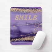 Cooles Smile Gold Lila Sparkling Mousepad (Mit Mouse)