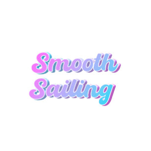 cooles "Smooth Sailing" Textdesign von qotsa T-Shirt