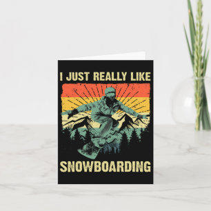 Cooles Snowboard für Männer Snowboarden Skifahren Karte