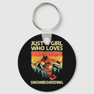 Cooles Snowboarddesign für Girls Mama Snowboard S Schlüsselanhänger