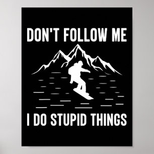 Cooles Snowboarddesign für Männer - Snowboard für Poster