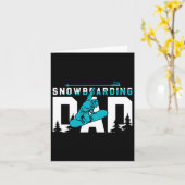 Cooles Snowboarden-Vater-Geschenk Karte (Gelbe Blume)
