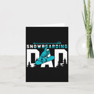 Cooles Snowboarden-Vater-Geschenk Karte