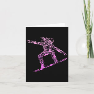 Cooles Snowboarder-Apparel und Geschenkideen Fraue Karte