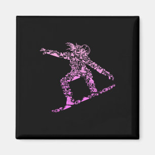 Cooles Snowboarder-Apparel und Geschenkideen Fraue Magnet