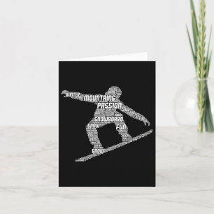 Cooles Snowboarder-Apparel und Geschenkideen für M Karte