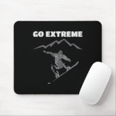 Cooles Snowboardungsdesign Mousepad (Mit Mouse)