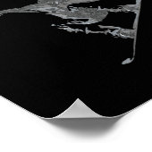Cooles Snowboardungsdesign Poster (Ecke)