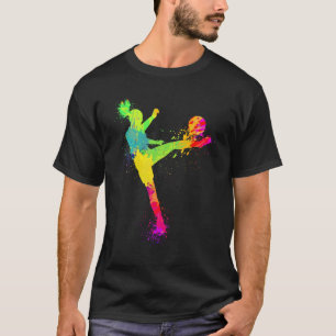 Cooles Soccer-Design für Frauen Mädchen Fußballspi T-Shirt