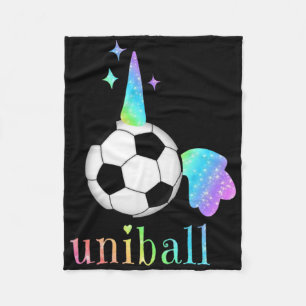 Cooles Soccer-Einhorn Unibyll Fantasy-Sport-Thema Fleecedecke