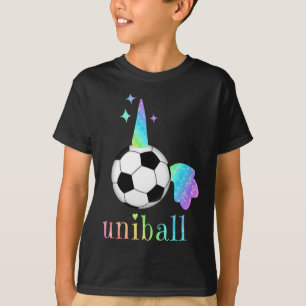 Cooles Soccer-Einhorn Unibyll Fantasy-Sport-Thema T-Shirt