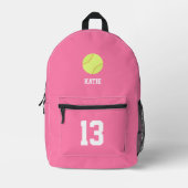 Cooles Softball als Personalisiert Bedruckter Rucksack (Vorderseite)