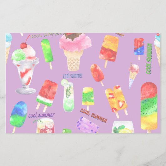 cooles Sommereis, Popice und kaltes Getränk Flyer (Vorne)