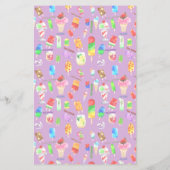 cooles Sommereis, Popice und kaltes Getränk Flyer (Hinten)