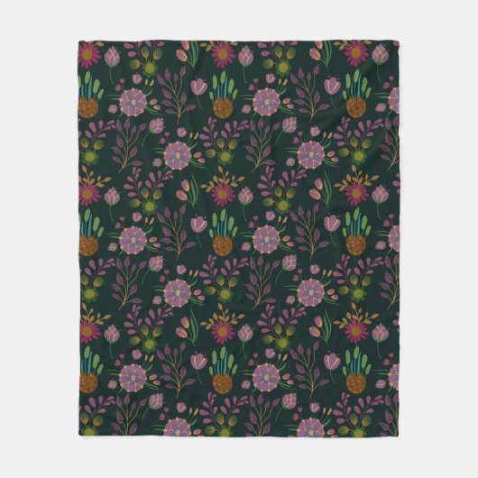 Cooles Sommermuster Fleecedecke (Vorderseite)