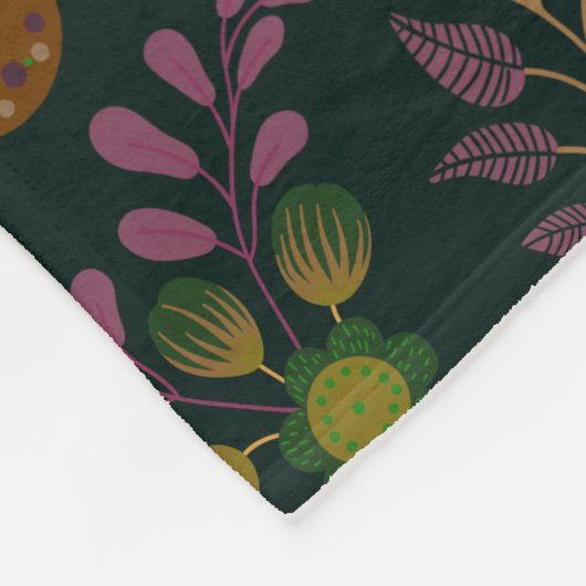 Cooles Sommermuster Fleecedecke (Ecke)