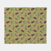 Cooles Sommermuster Fleecedecke (Vorderseite (Horizontal))