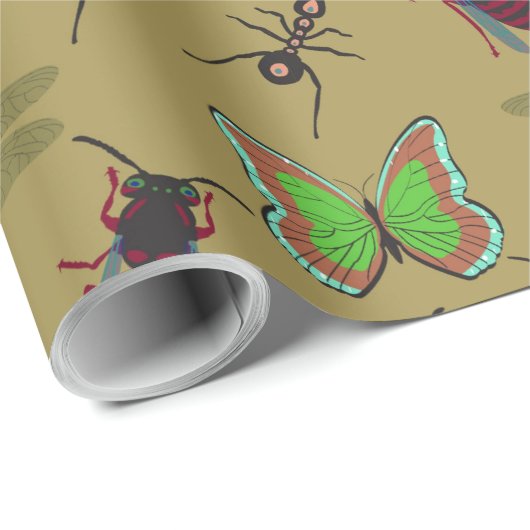 Cooles Sommermuster Geschenkpapier (Rolleneckpunkt)