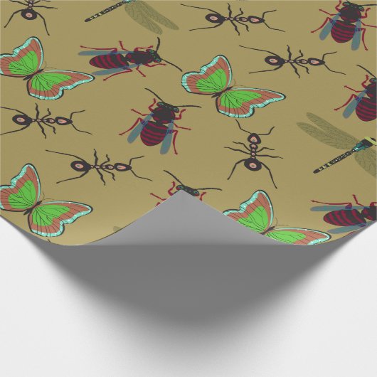 Cooles Sommermuster Geschenkpapier (Ecke)